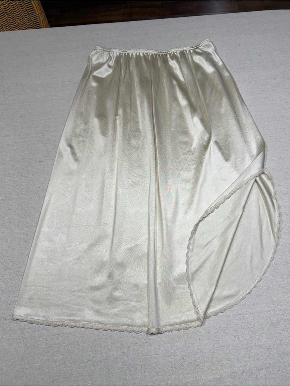 Vintage Warner's Cream Half Slip Skirt - Size Large